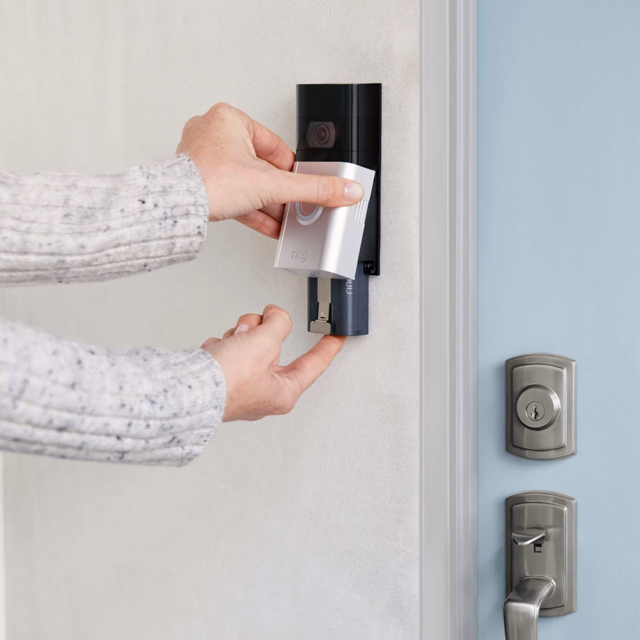 Schnellwechsel-Akku. Kompatibel mit allen batteriebetriebenen Ring-Kameras und Ring-Türklingeln
