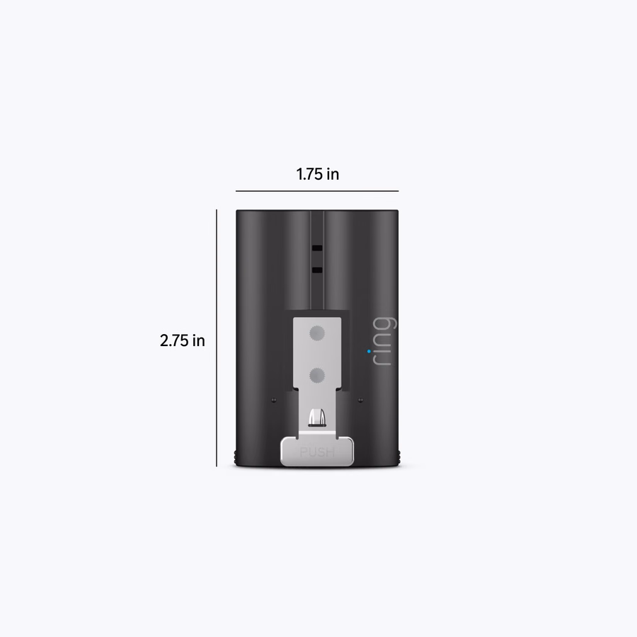 Schnellwechsel-Akku. Kompatibel mit allen batteriebetriebenen Ring-Kameras und Ring-Türklingeln
