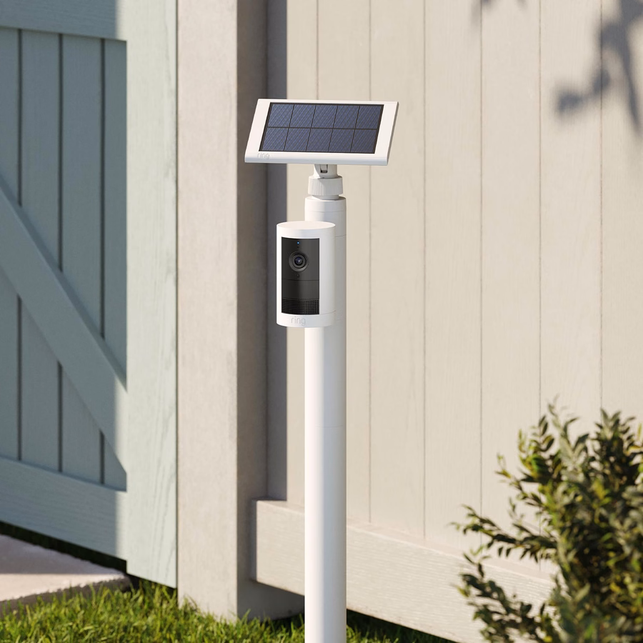 Pfahlhalterung für Kameras und Solarmodule