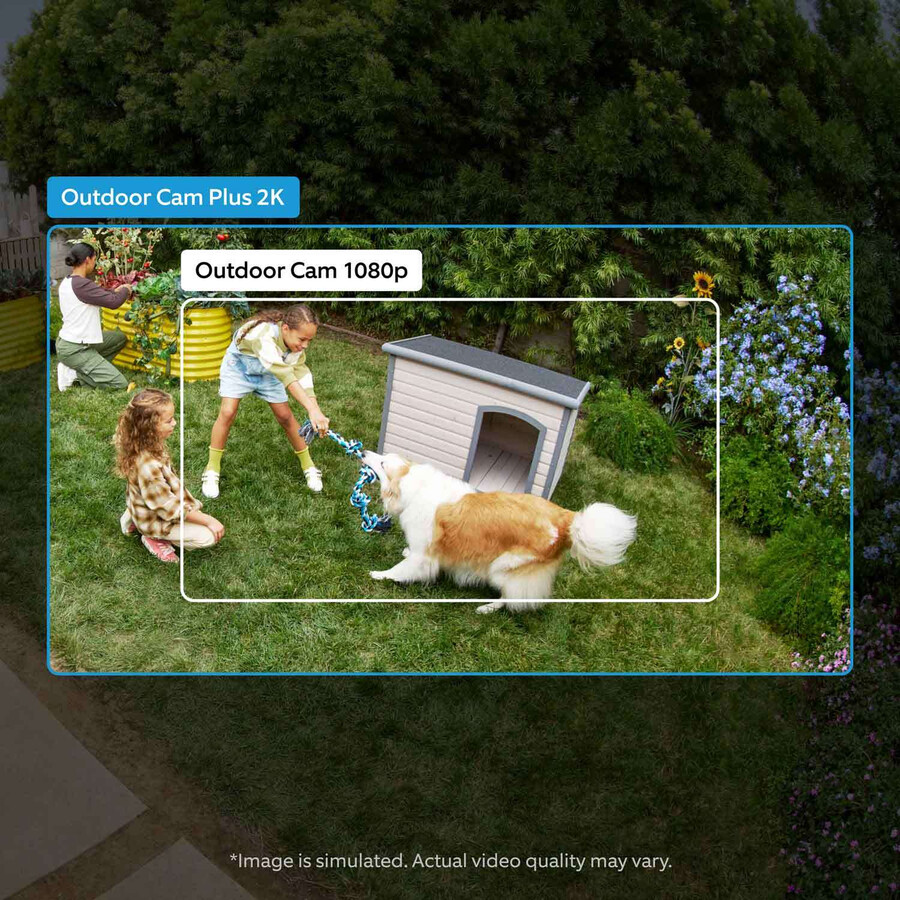outdoor cam plus – 2k-Überwachungskamera für den innen- und außenbereich