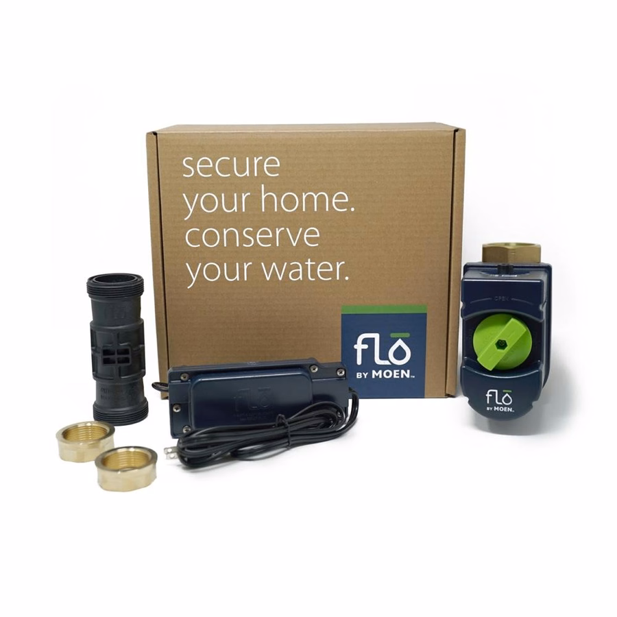 Flo by Moen 1-1/4-Zoll Smart Water Shutoff funktioniert mit Ring